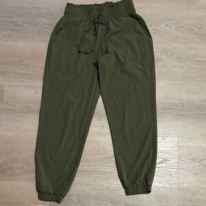 Mono B Olive Green Track Joggers